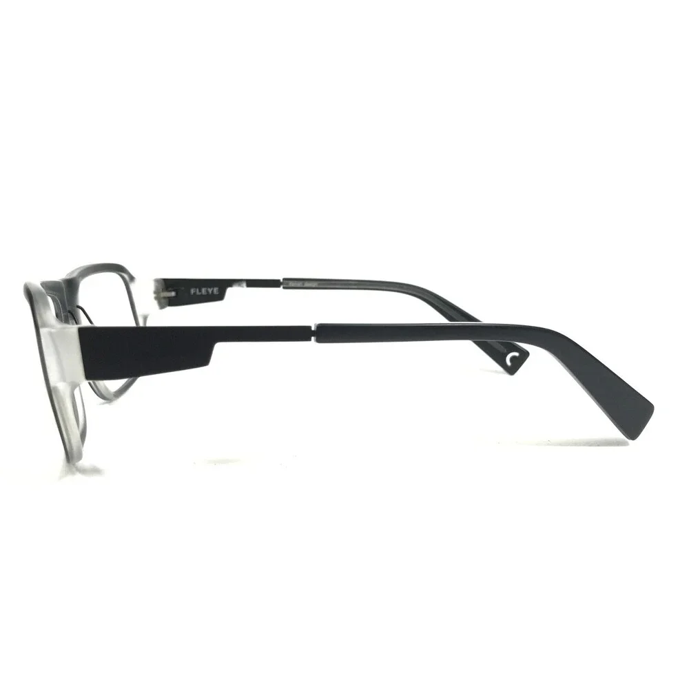 Fleye Eyeglasses Frames Norman C904 Black Clear Square Full Rim 55-17-140